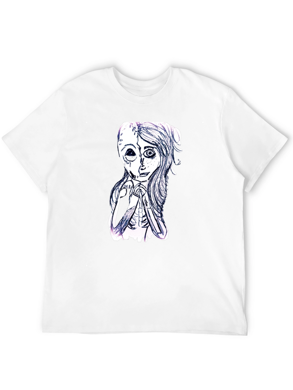 Unique Graphic Print Black T-Shirt