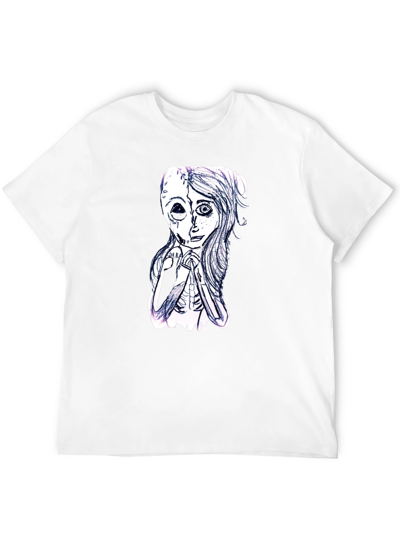 Unique Graphic Print Black T-Shirt