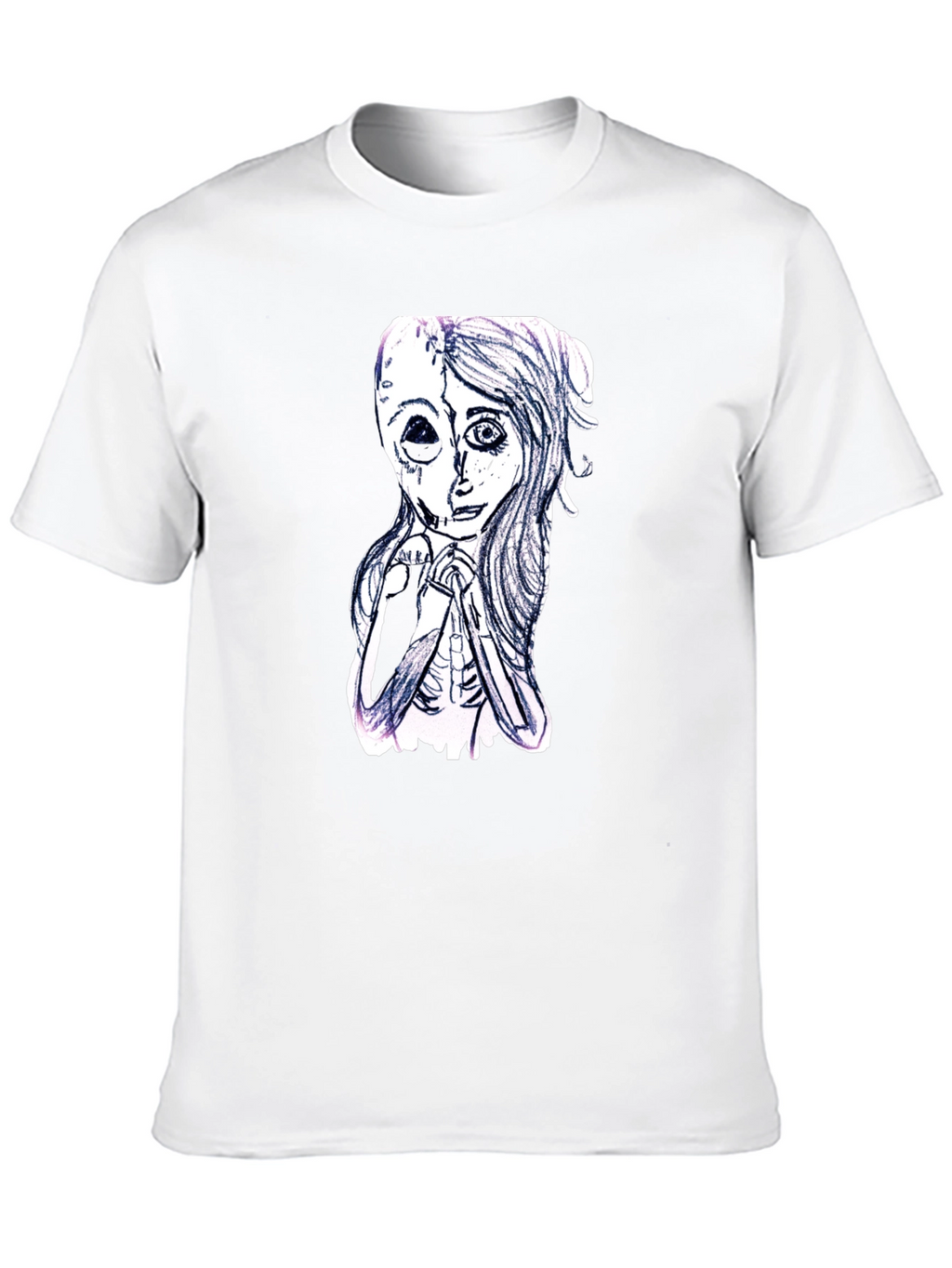 Unique Graphic Print Black T-Shirt