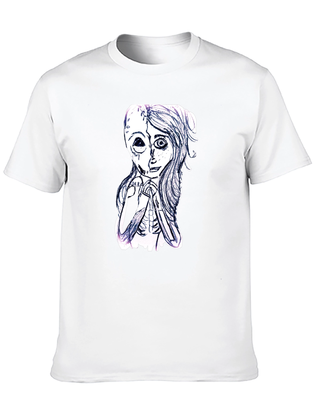 Unique Graphic Print Black T-Shirt