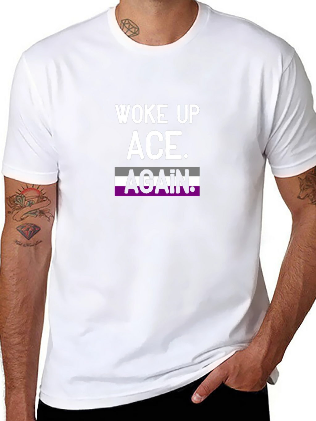 Woke Up Ace Again T-Shirt Asexual Pride Tee