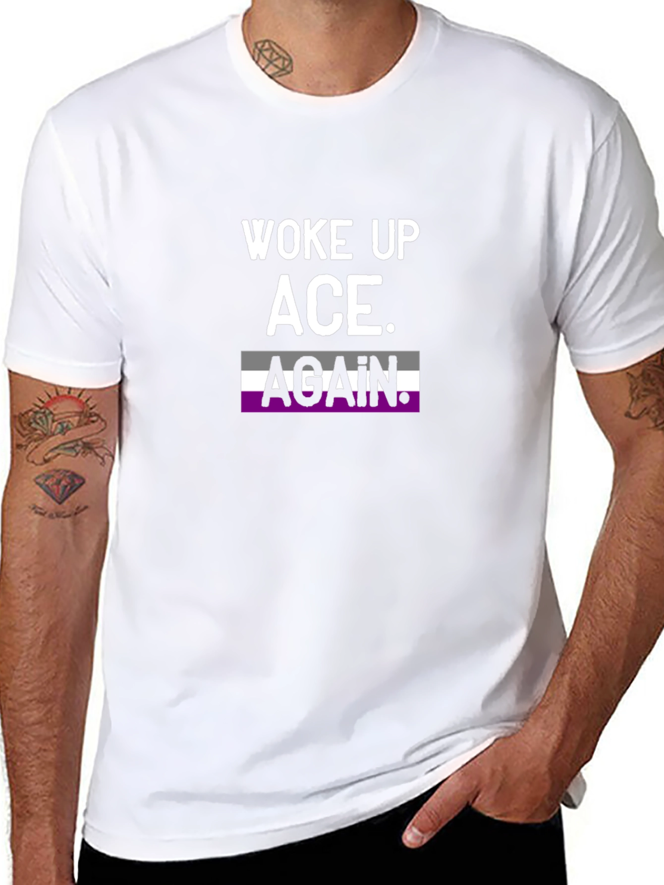 Woke Up Ace Again T-Shirt Asexual Pride Tee