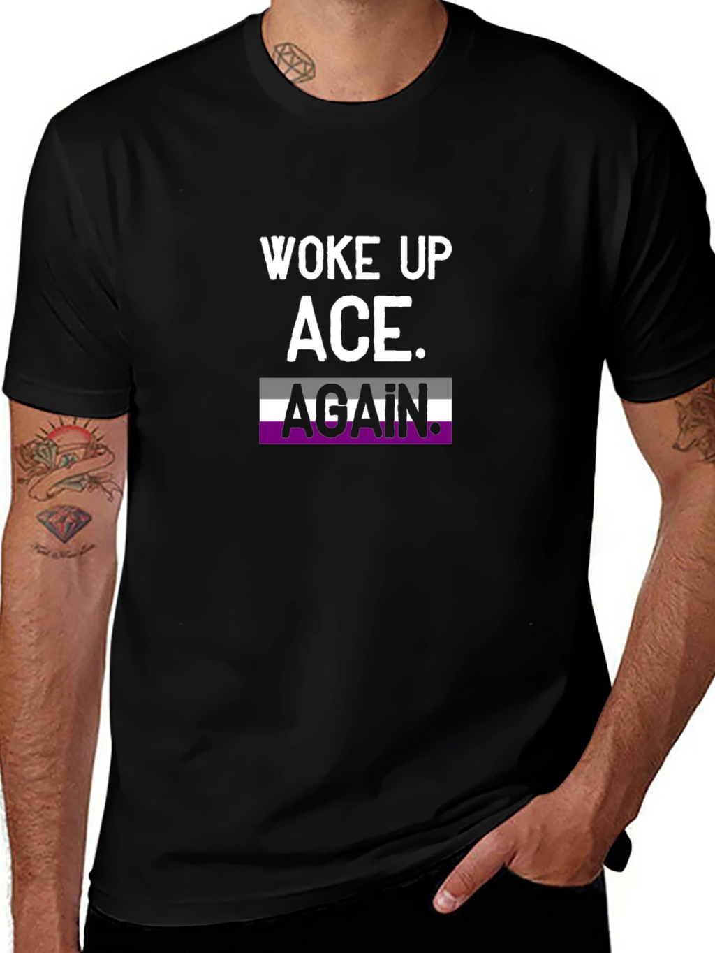 Woke Up Ace Again T-Shirt Asexual Pride Tee