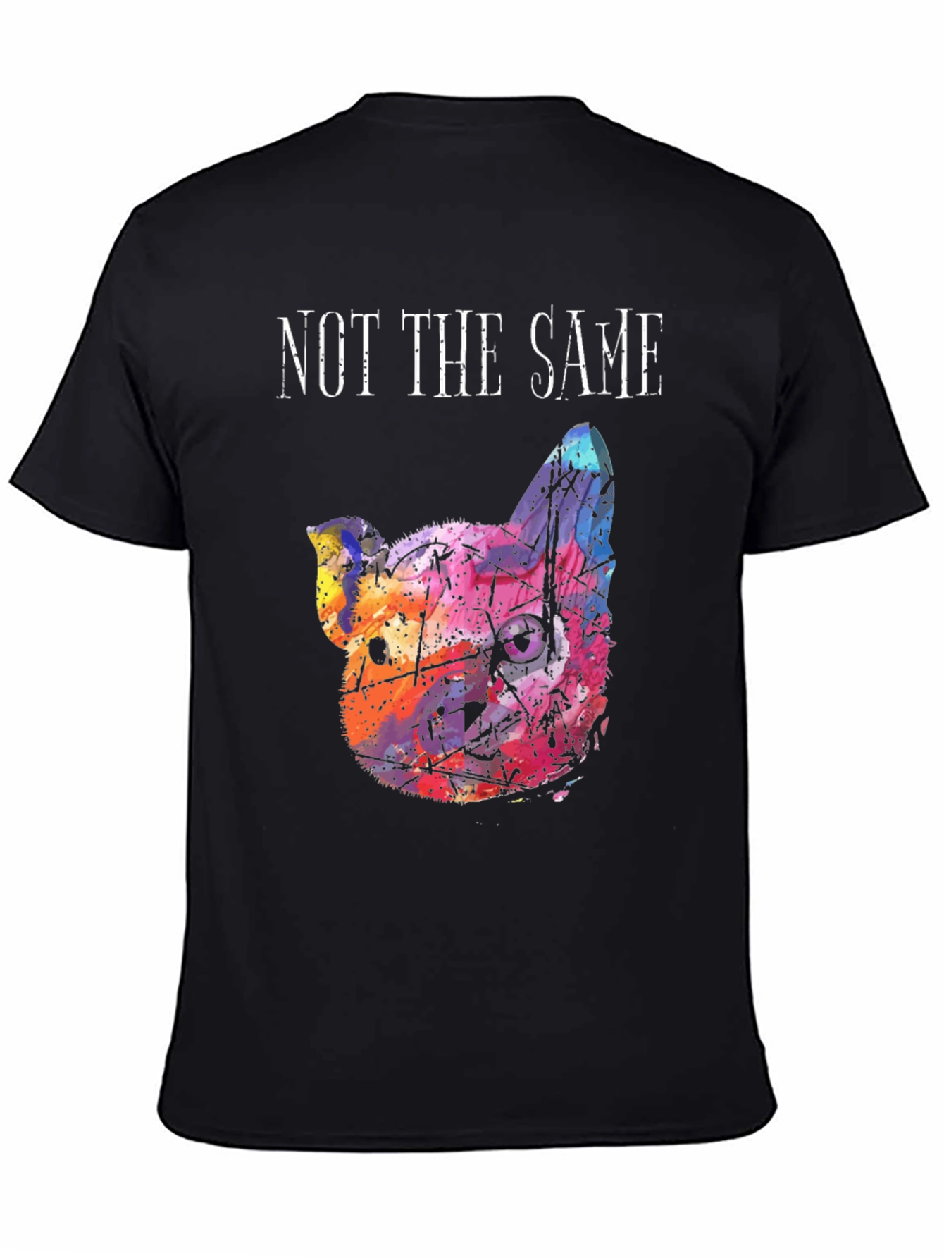 Unique Watercolor Cat Graphic Tee - Not The Same