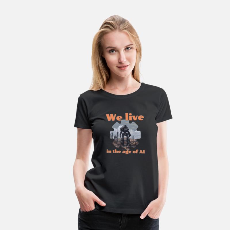 we live in the age of ai t shirt design templat