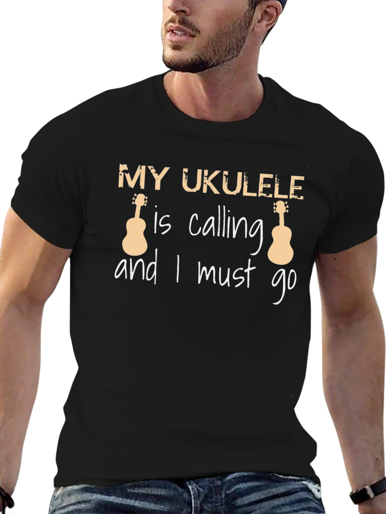 My Ukulele is Calling T-Shirt | Music Lover Tee
