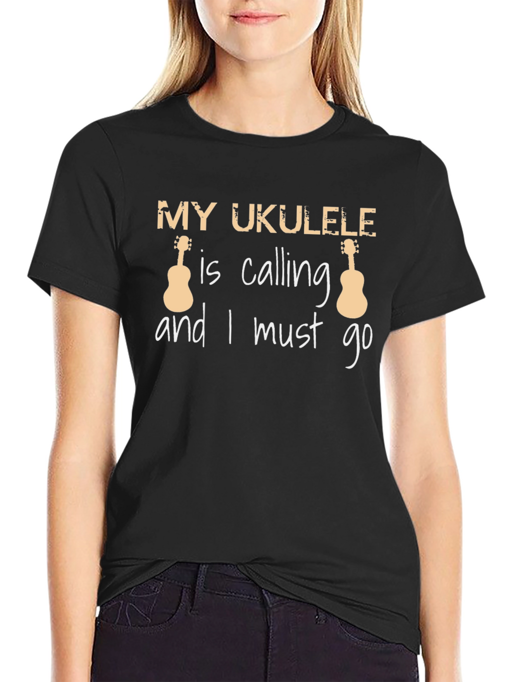 My Ukulele is Calling T-Shirt | Music Lover Tee