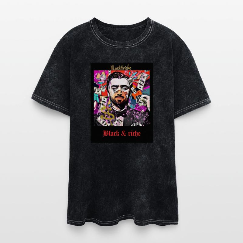 Wealth and Power Graffiti Art black&riche