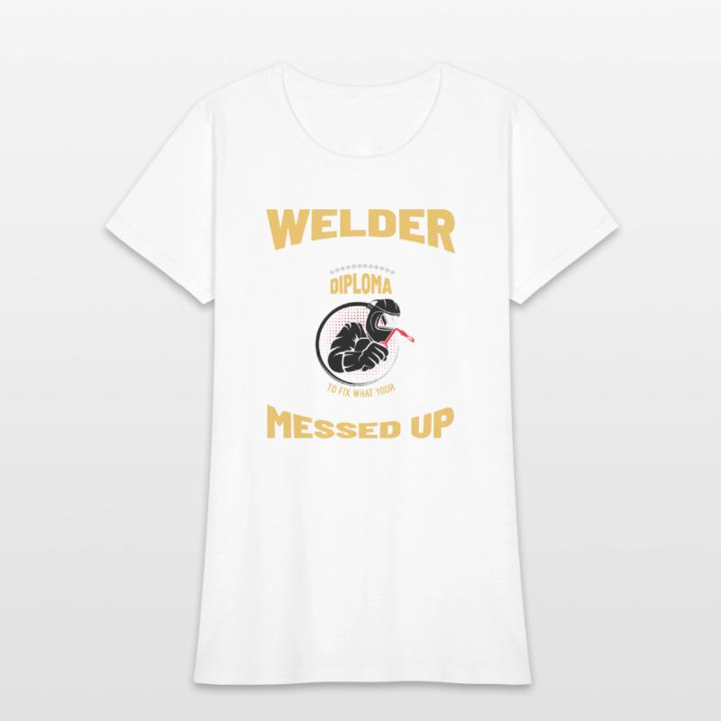 Welder Using High a School