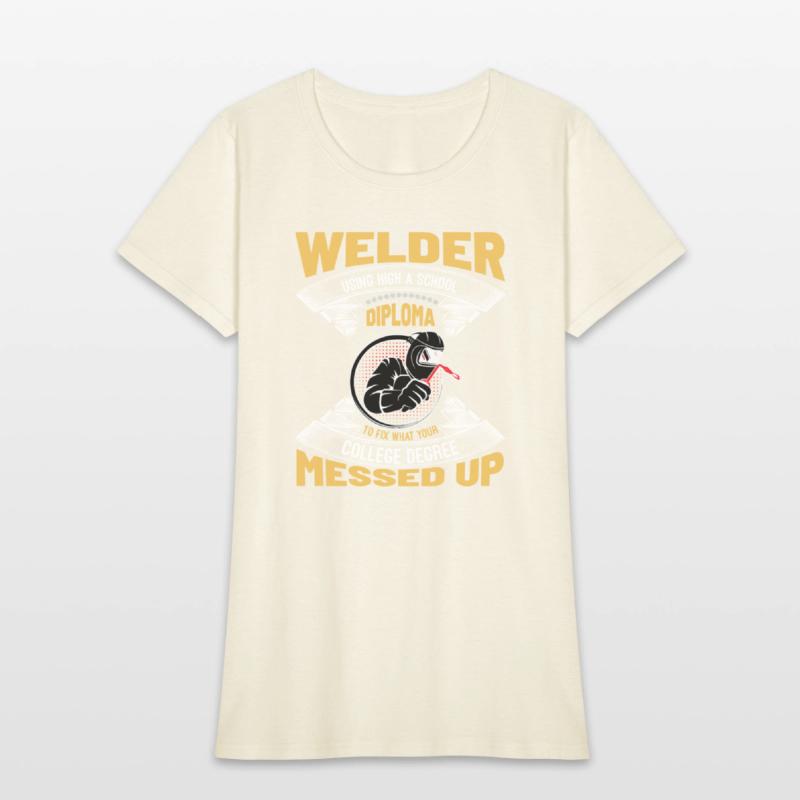 Welder Using High a School