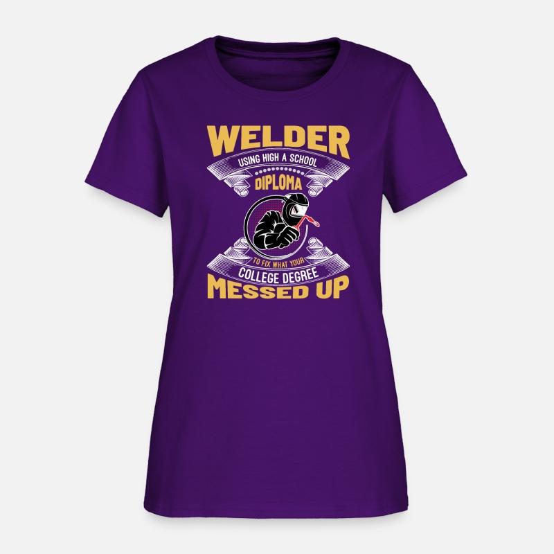 Welder Using High a School