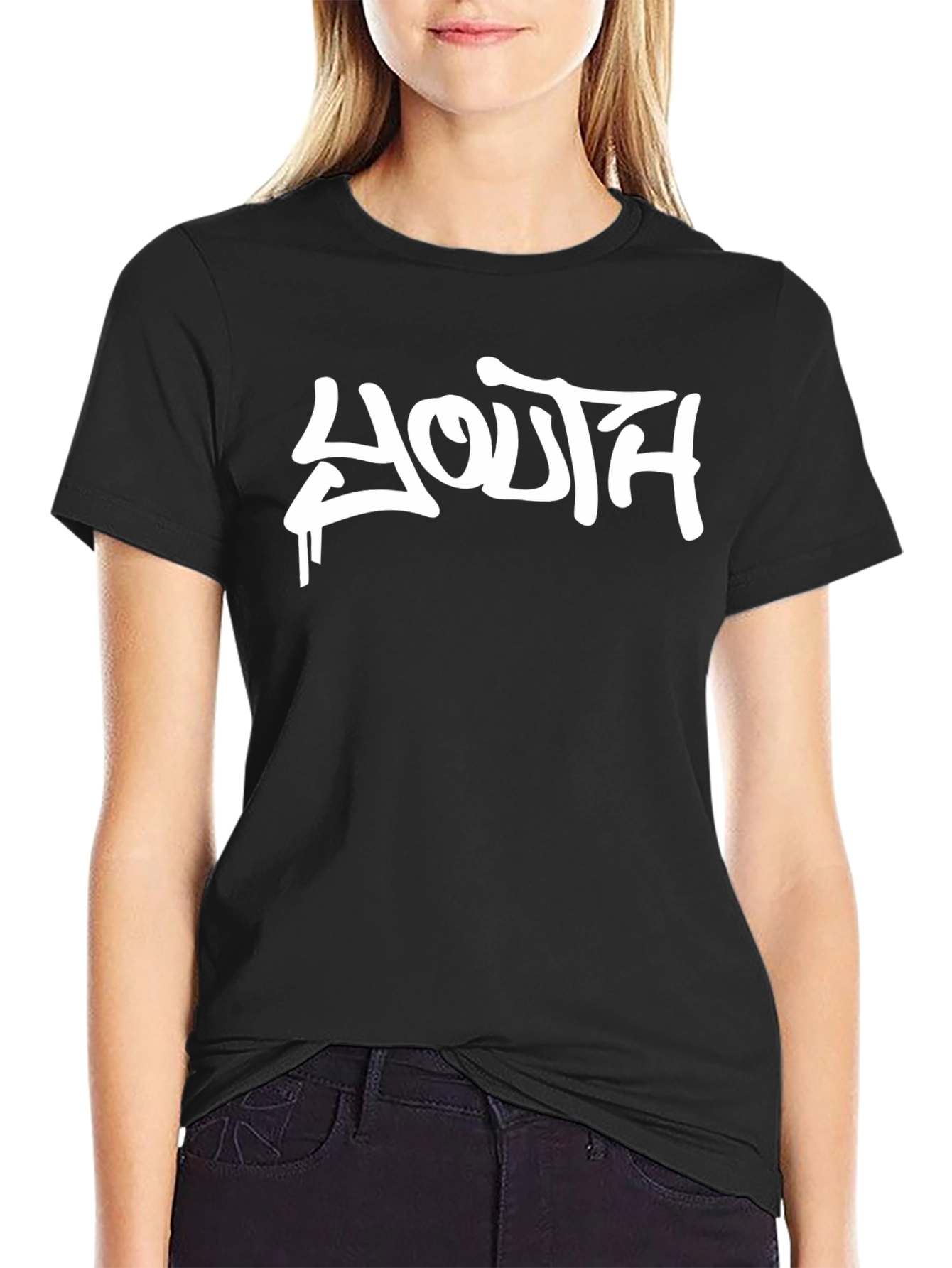 Youth Graffiti Style Black T-Shirt