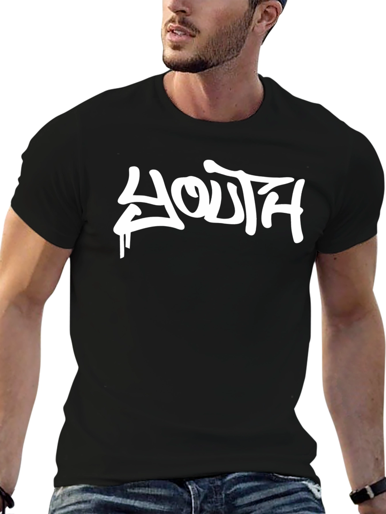 Youth Graffiti Style Black T-Shirt