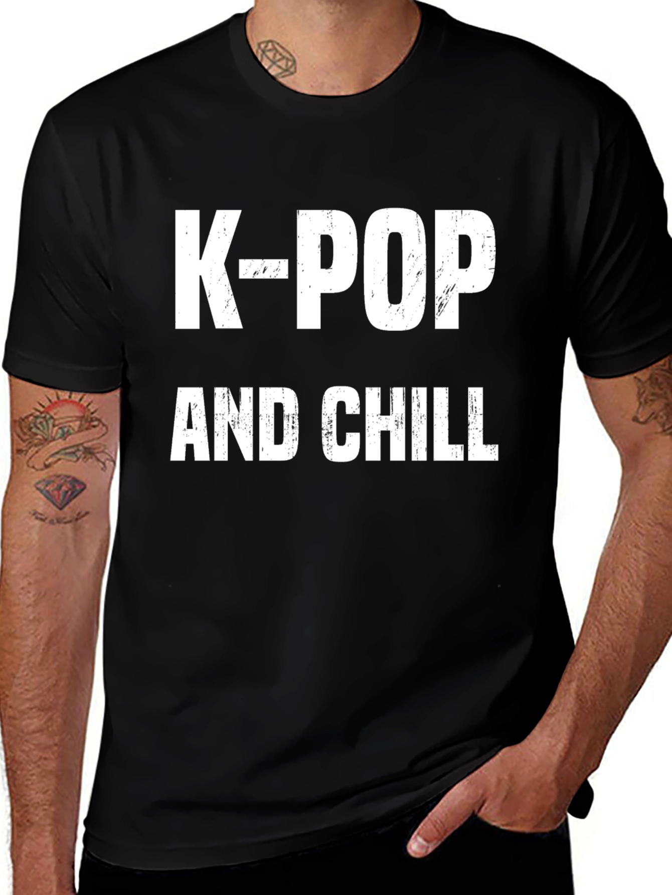 K-Pop and Chill Graphic Tee - Trendy Music Lover T-Shirt