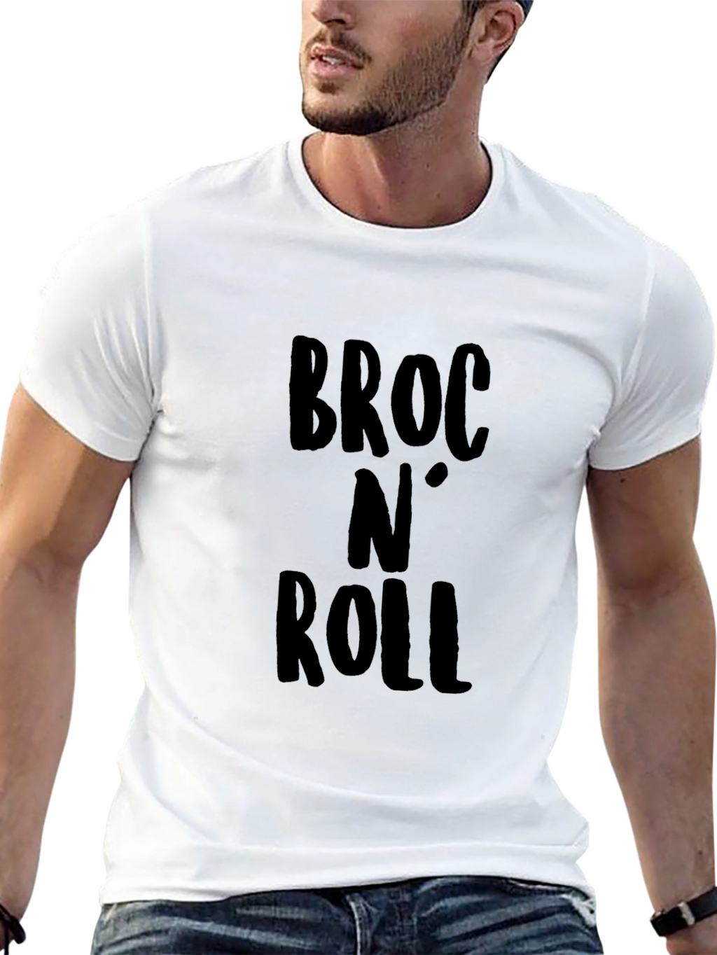 Broc N Roll Black Graphic T-Shirt