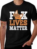 Fox Lives Matter Graphic Tee - Unisex Cotton T-Shirt