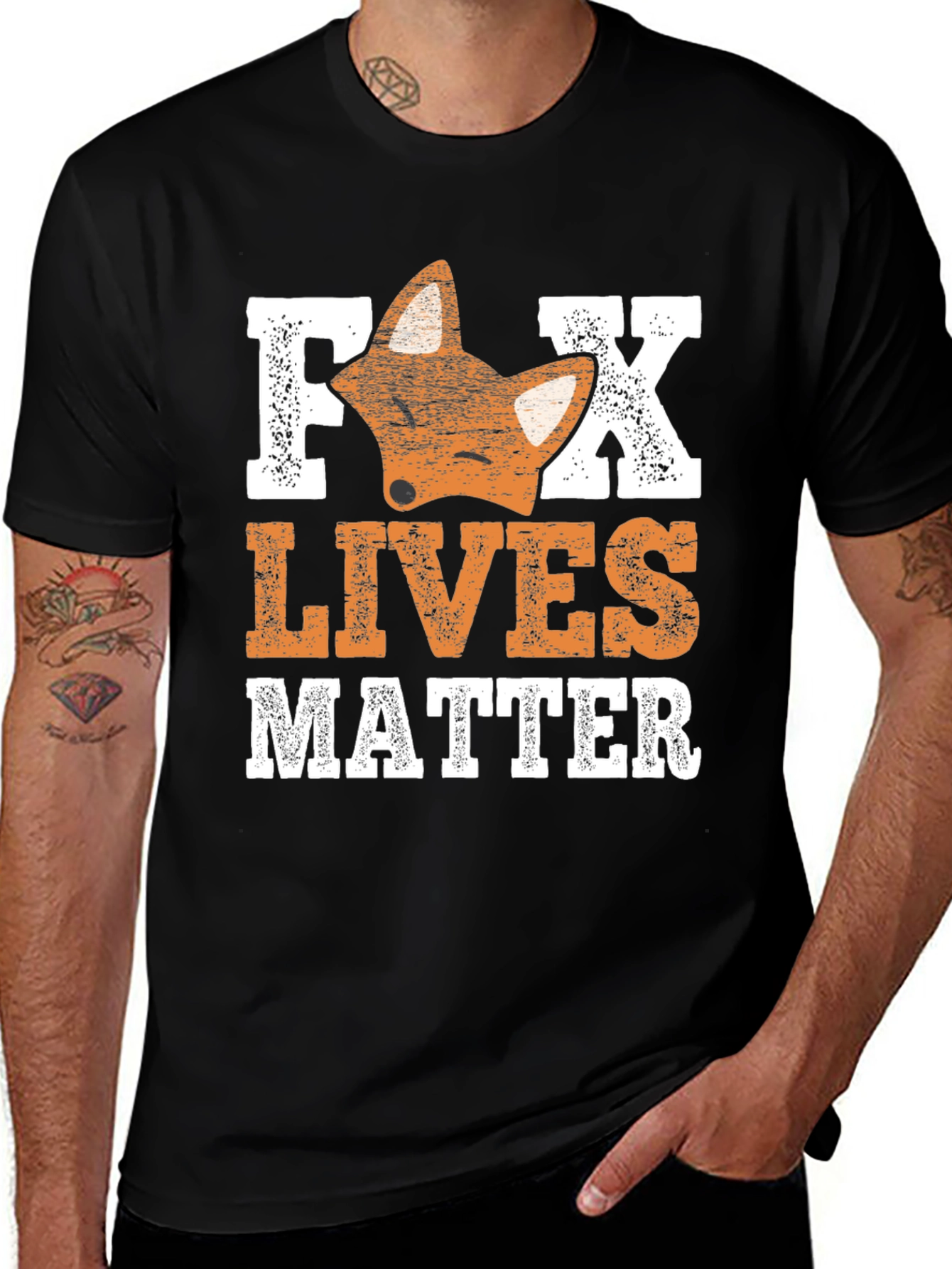 Fox Lives Matter Graphic Tee - Unisex Cotton T-Shirt