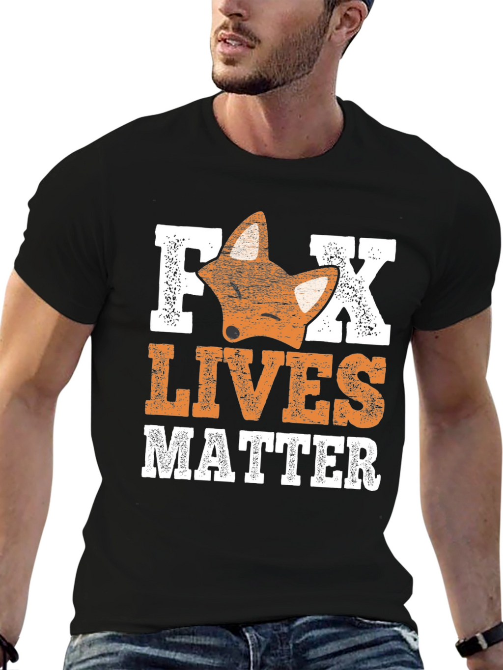 Fox Lives Matter Graphic Tee - Unisex Cotton T-Shirt