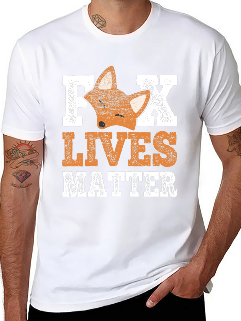 Fox Lives Matter Graphic Tee - Unisex Cotton T-Shirt