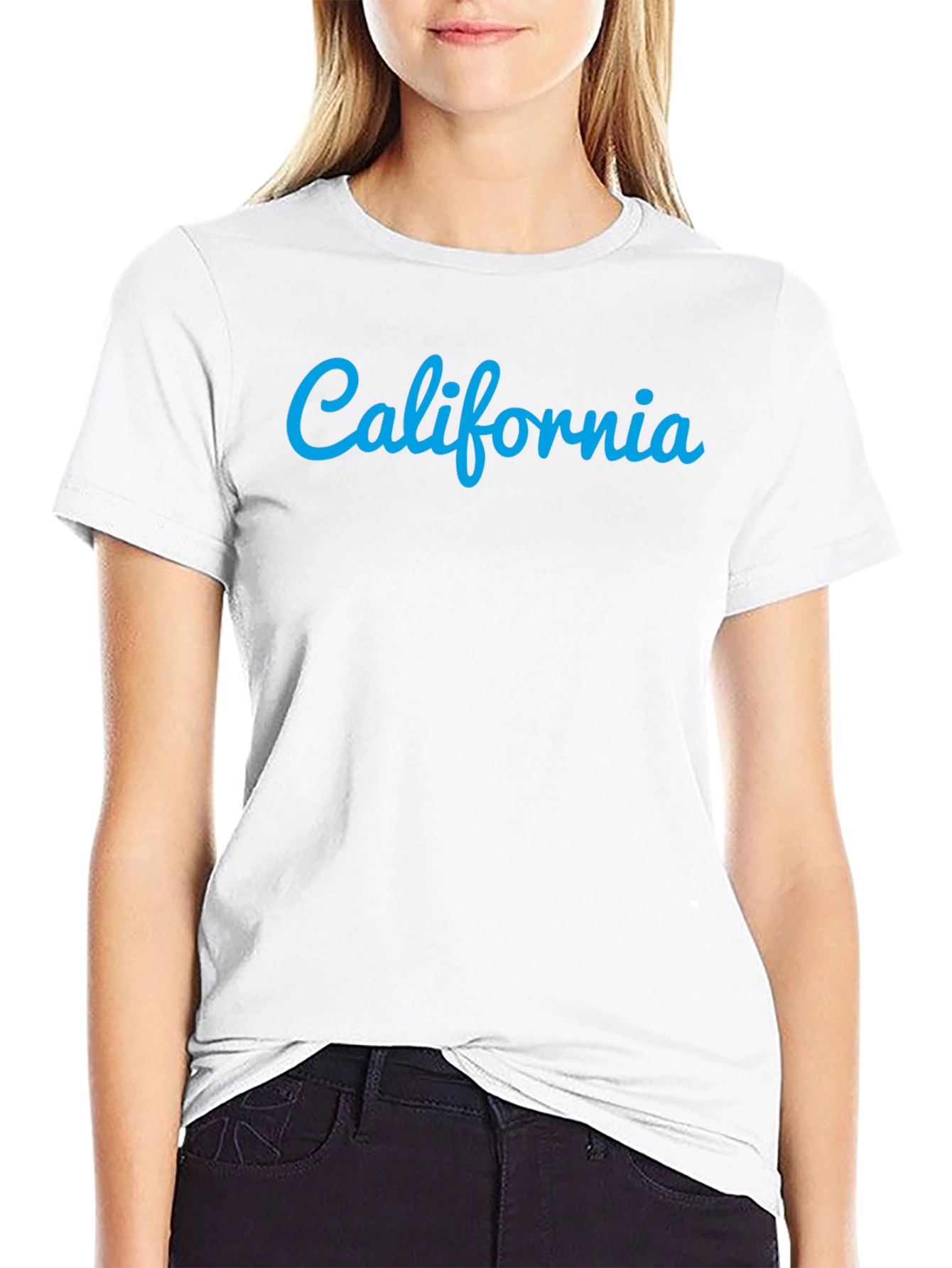 California Graphic Tee - Stylish Black Cotton T-Shirt