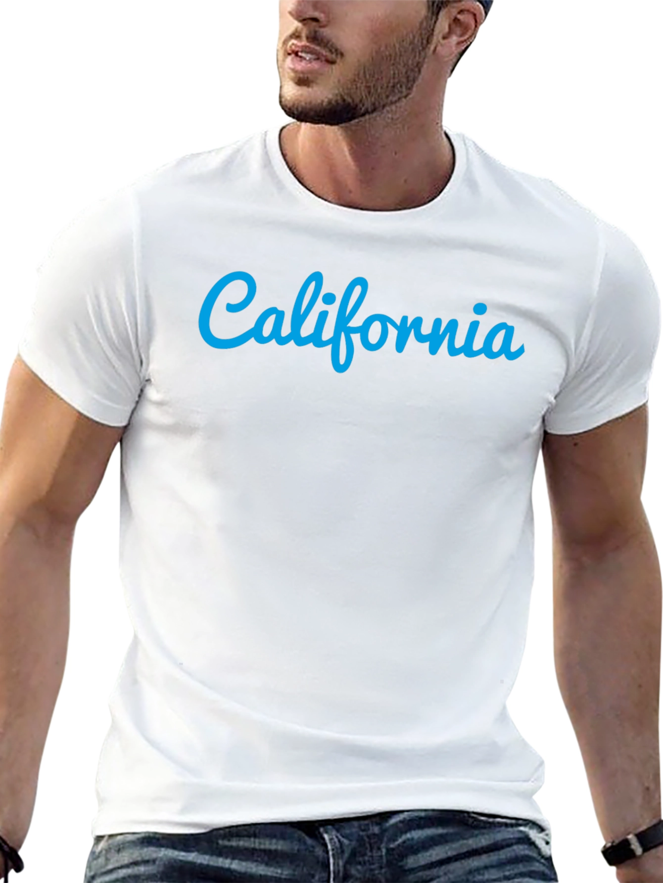 California Graphic Tee - Stylish Black Cotton T-Shirt