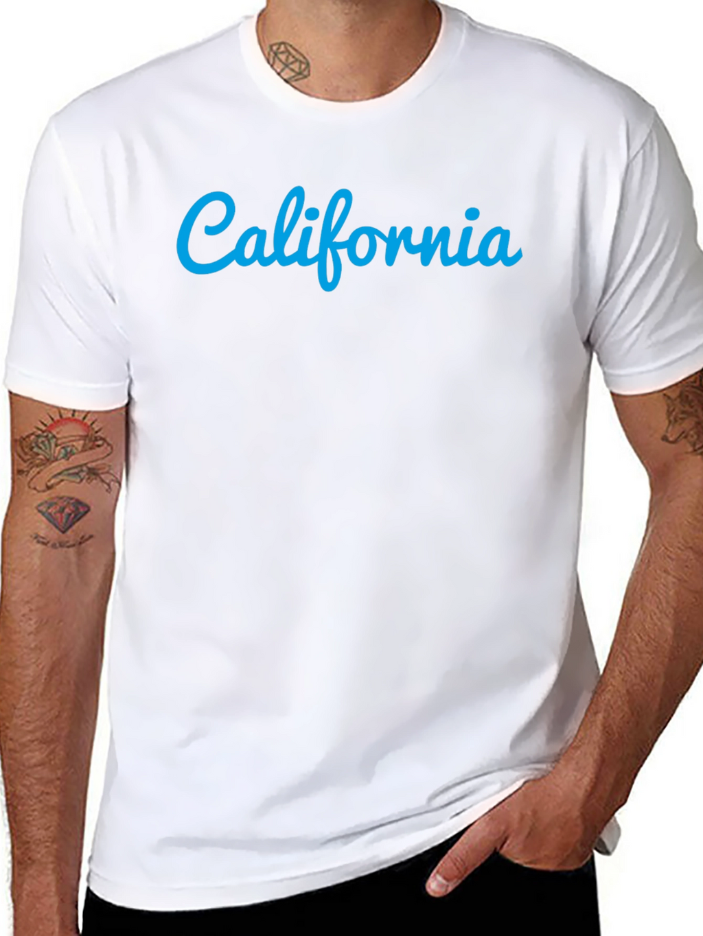 California Graphic Tee - Stylish Black Cotton T-Shirt