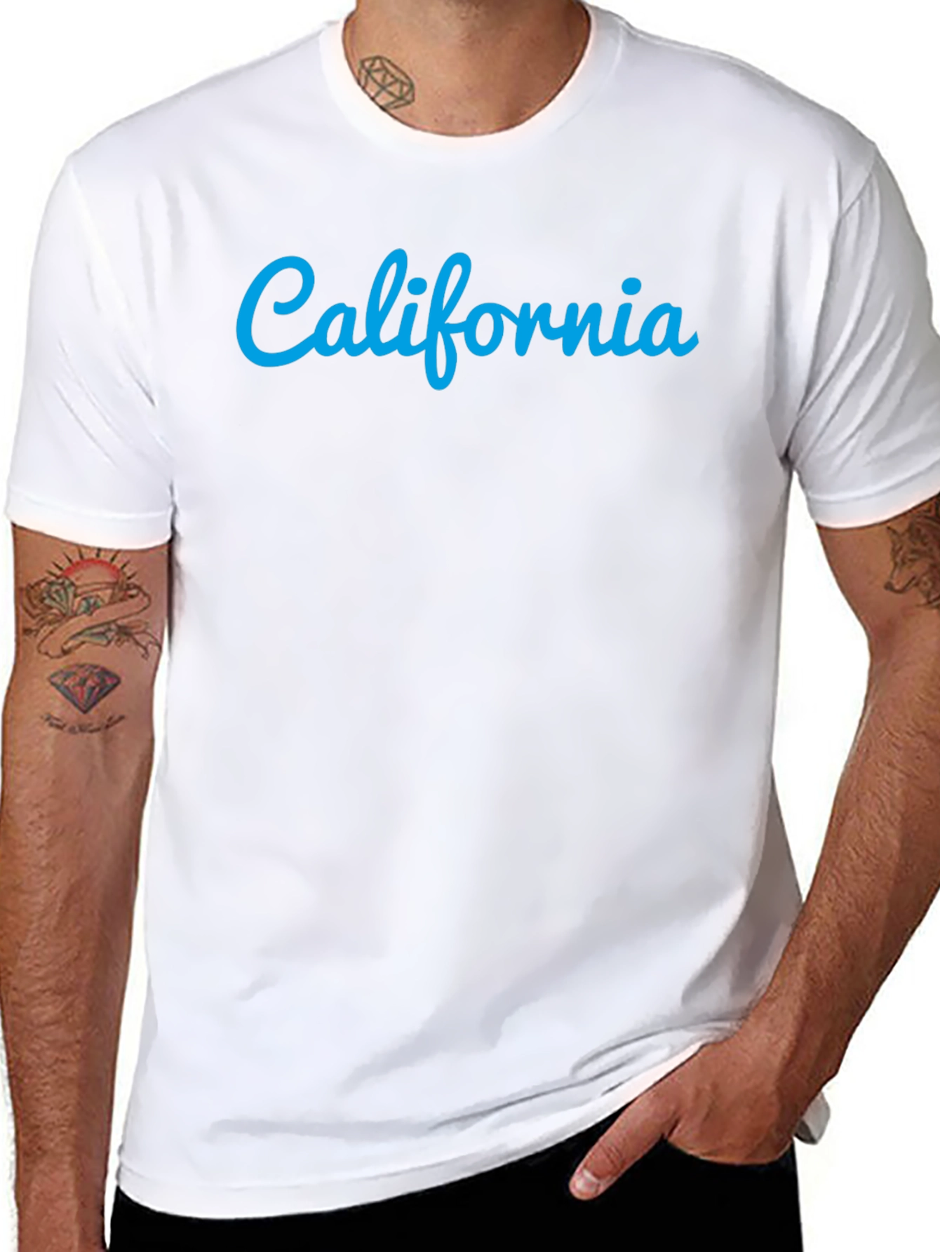 California Graphic Tee - Stylish Black Cotton T-Shirt