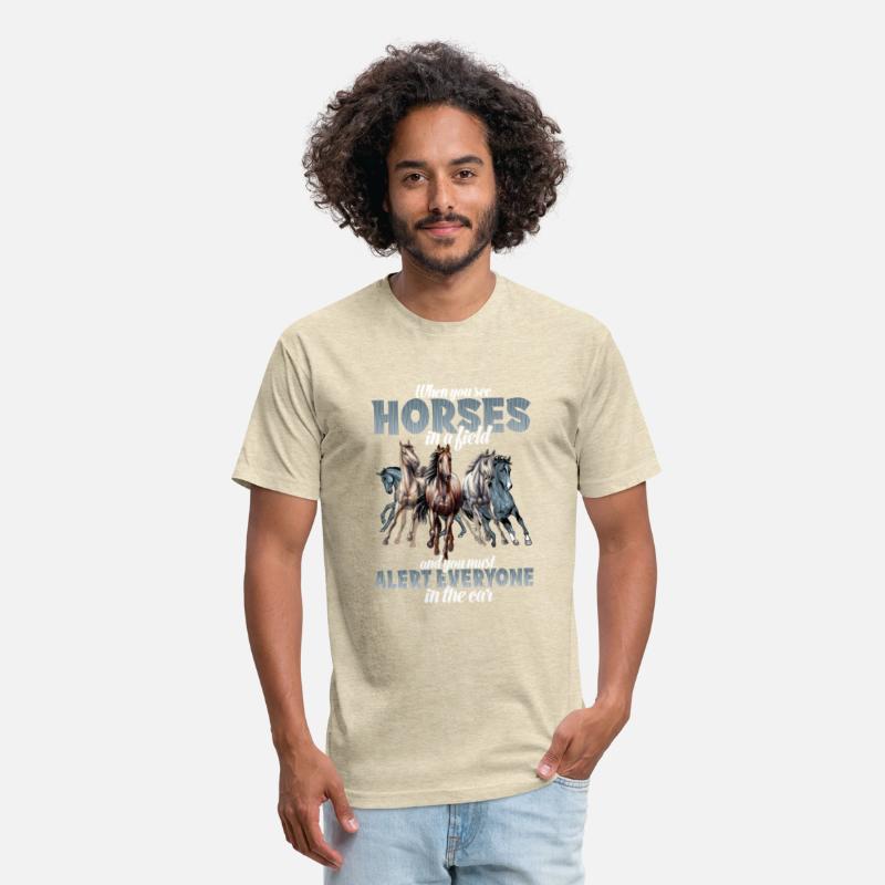 When you see horses in a field and you must