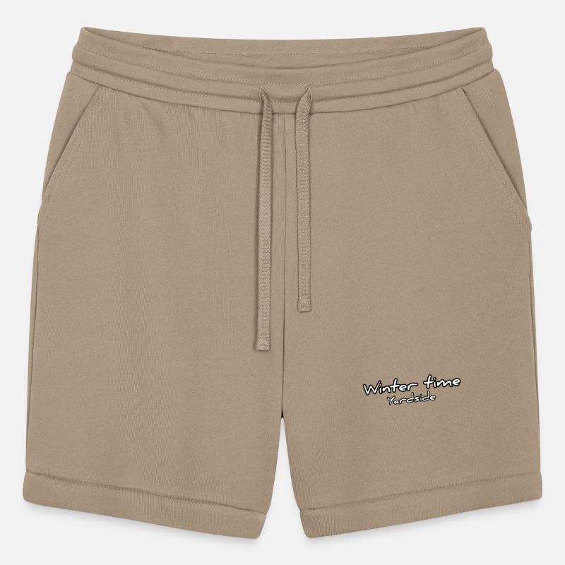 Winter time Yardside font logo white color