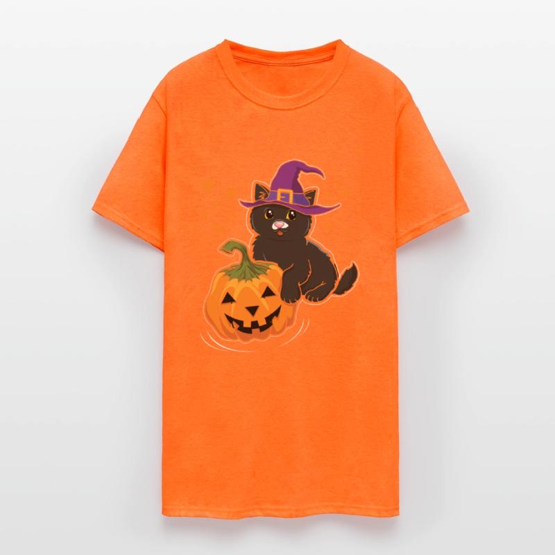 Witch Cat In Pumpkin Cool Creepy Halloween