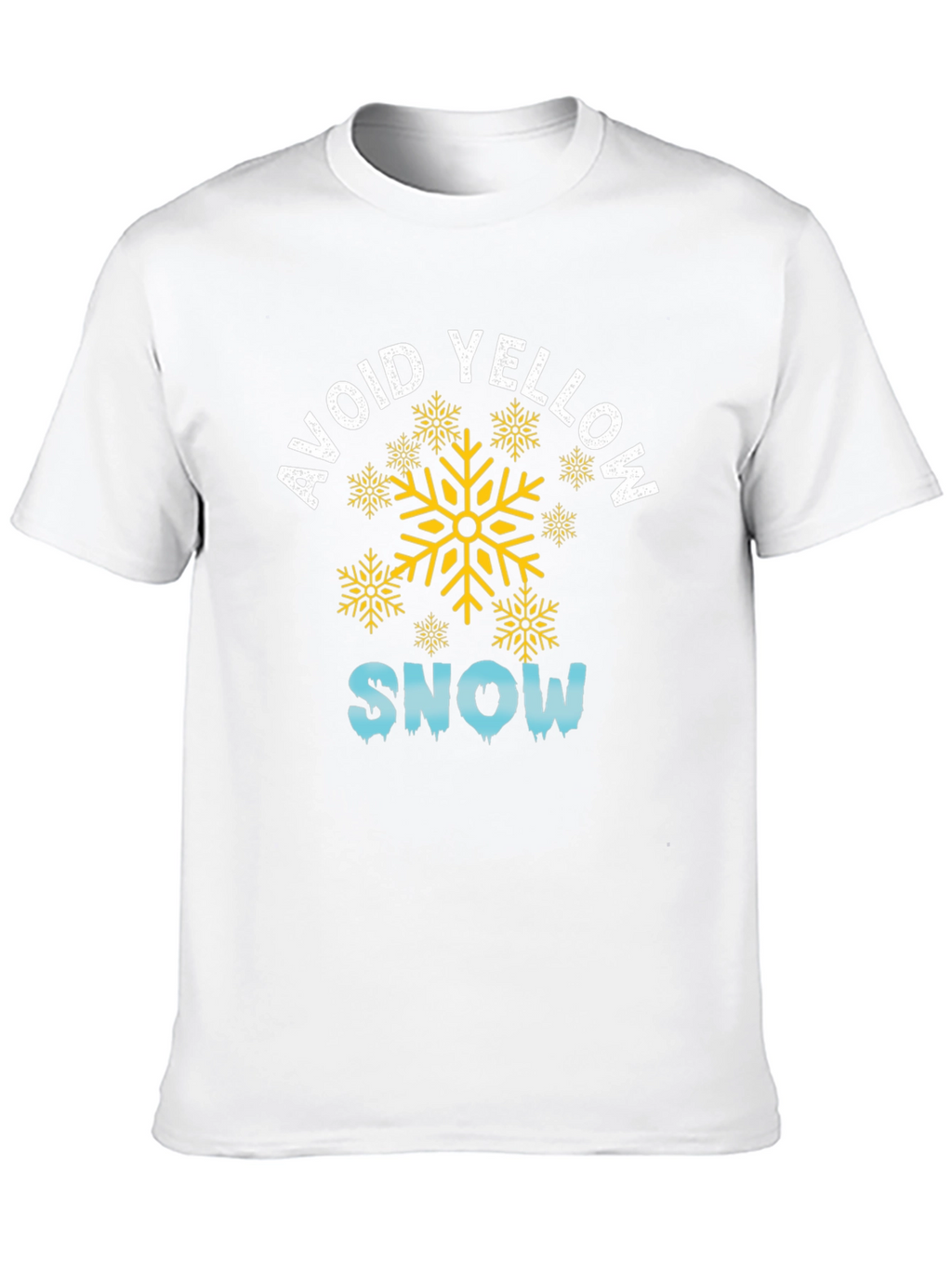 Avoid Yellow Snow Black Graphic Tee