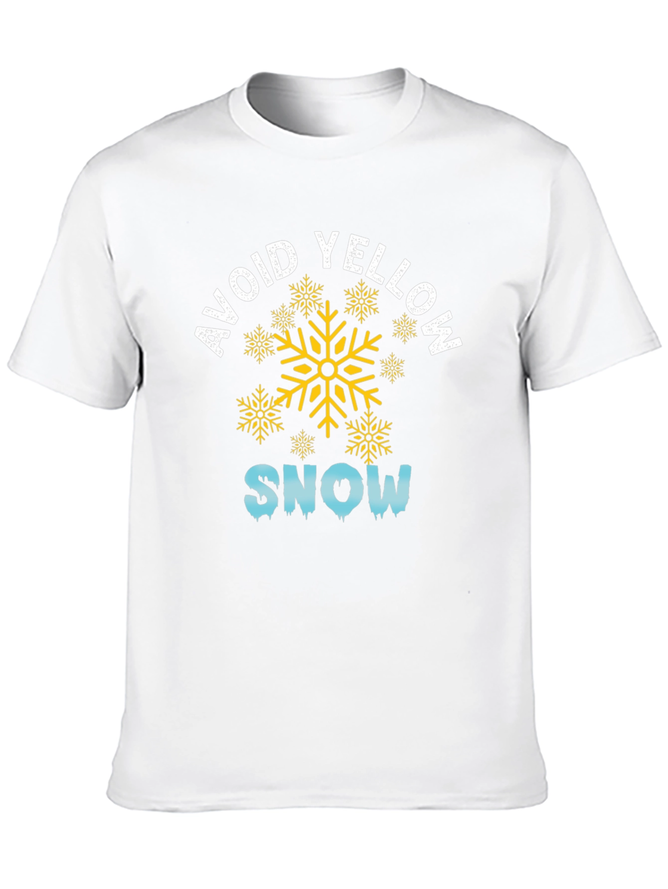 Avoid Yellow Snow Black Graphic Tee