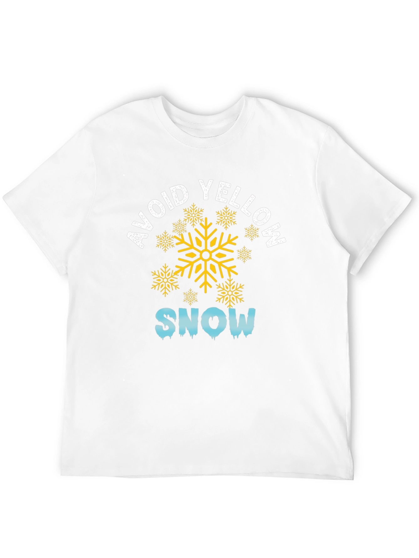 Avoid Yellow Snow Black Graphic Tee