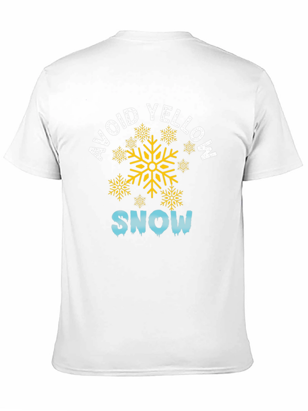 Avoid Yellow Snow Black Graphic Tee