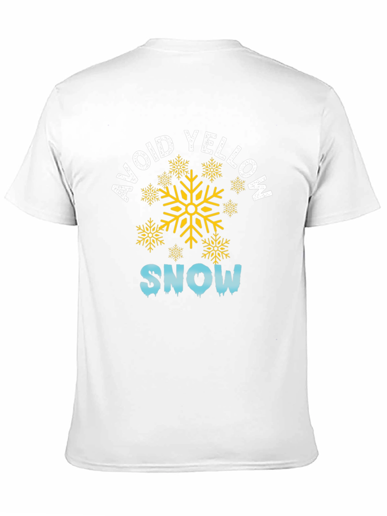 Avoid Yellow Snow Black Graphic Tee
