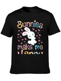 Easter Bunny Graphic Tee - Bunnies Make Me Hoppy