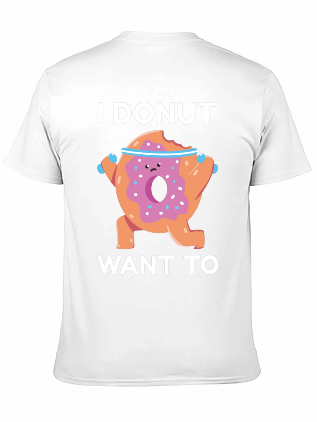 Funny Donut Workout Graphic T-Shirt