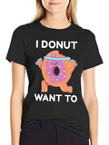 Funny Donut Workout Graphic T-Shirt