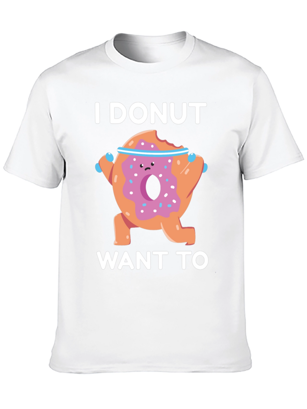 Funny Donut Workout Graphic T-Shirt
