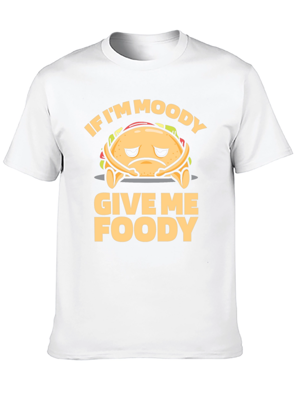 Moody Foodie Black Graphic T-Shirt