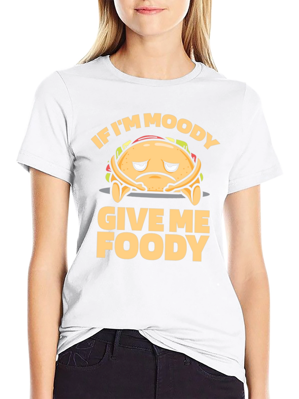 Moody Foodie Black Graphic T-Shirt