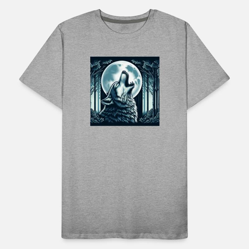 Wolf Howling at Moon