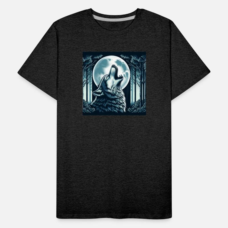 Wolf Howling at Moon