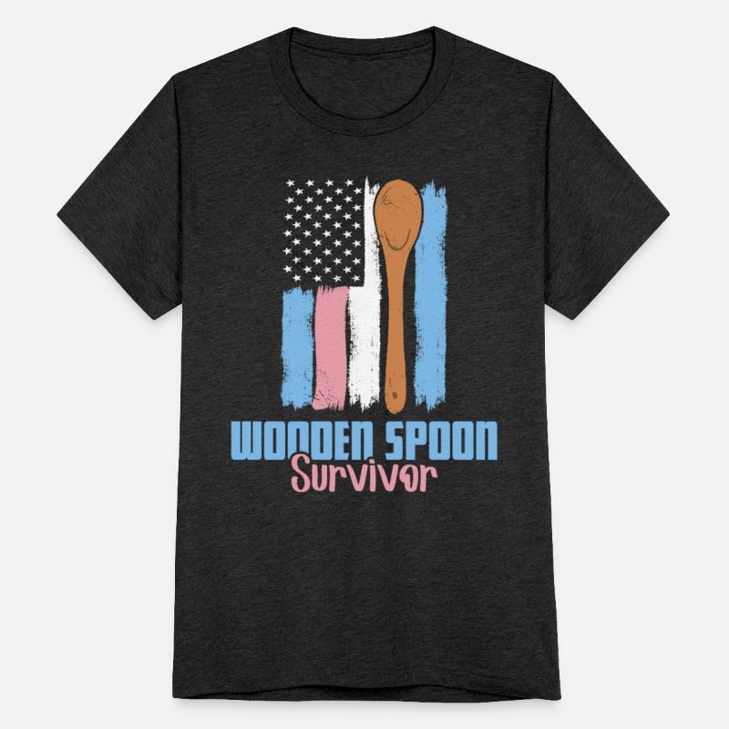 Wooden Spoon Survivor USA Flag