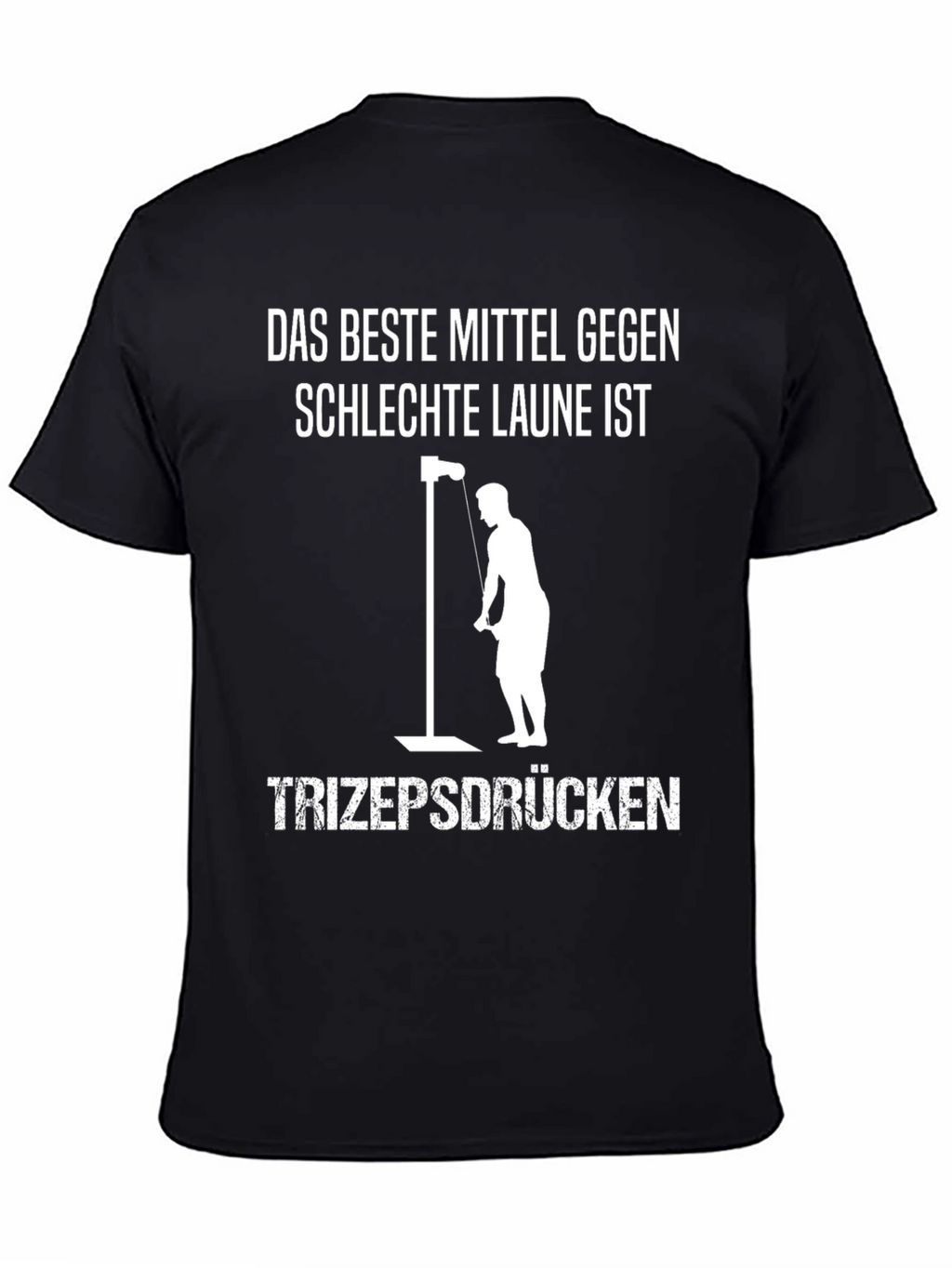 Funny German Workout T-Shirt - Triceps Press