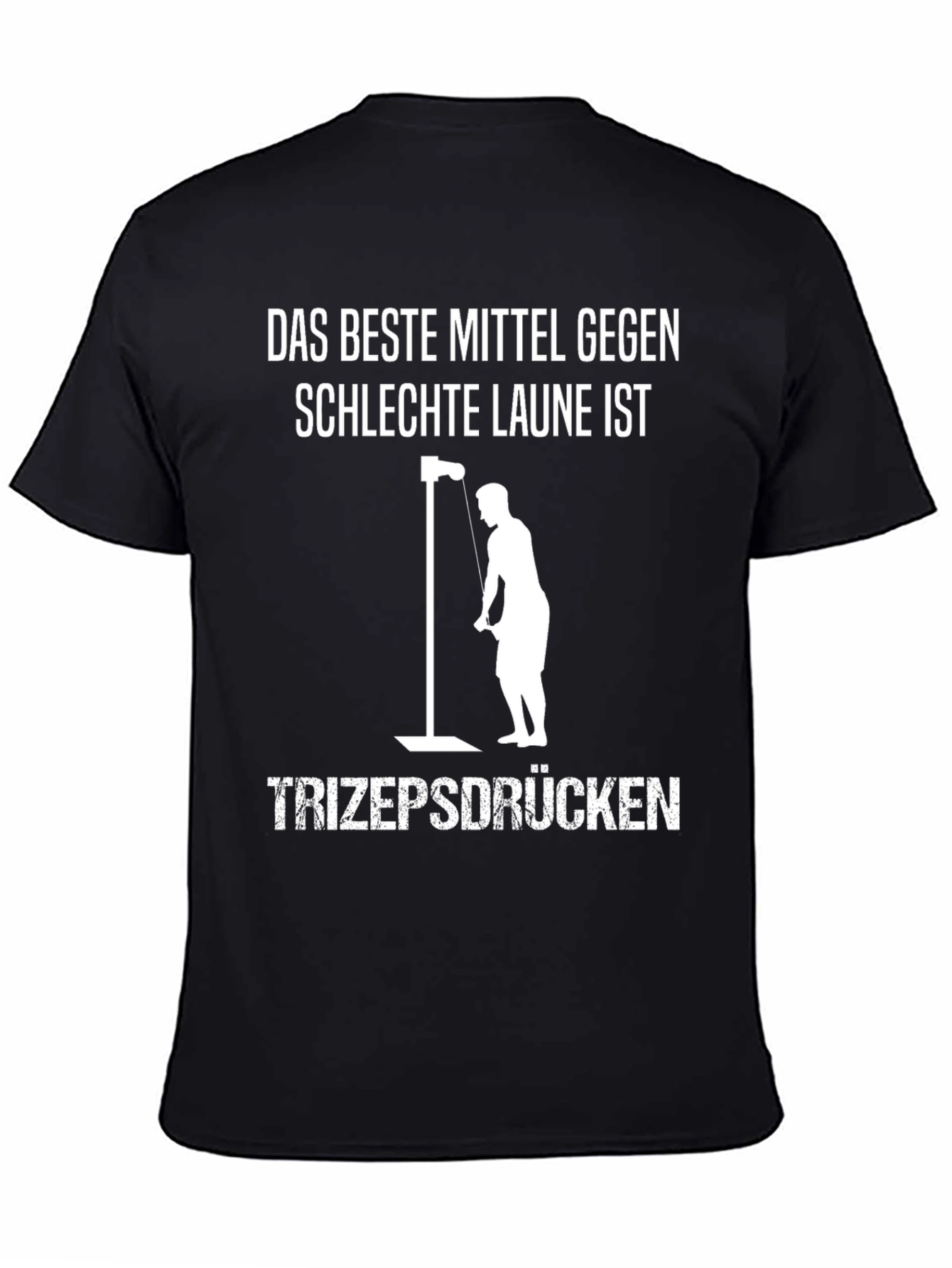 Funny German Workout T-Shirt - Triceps Press