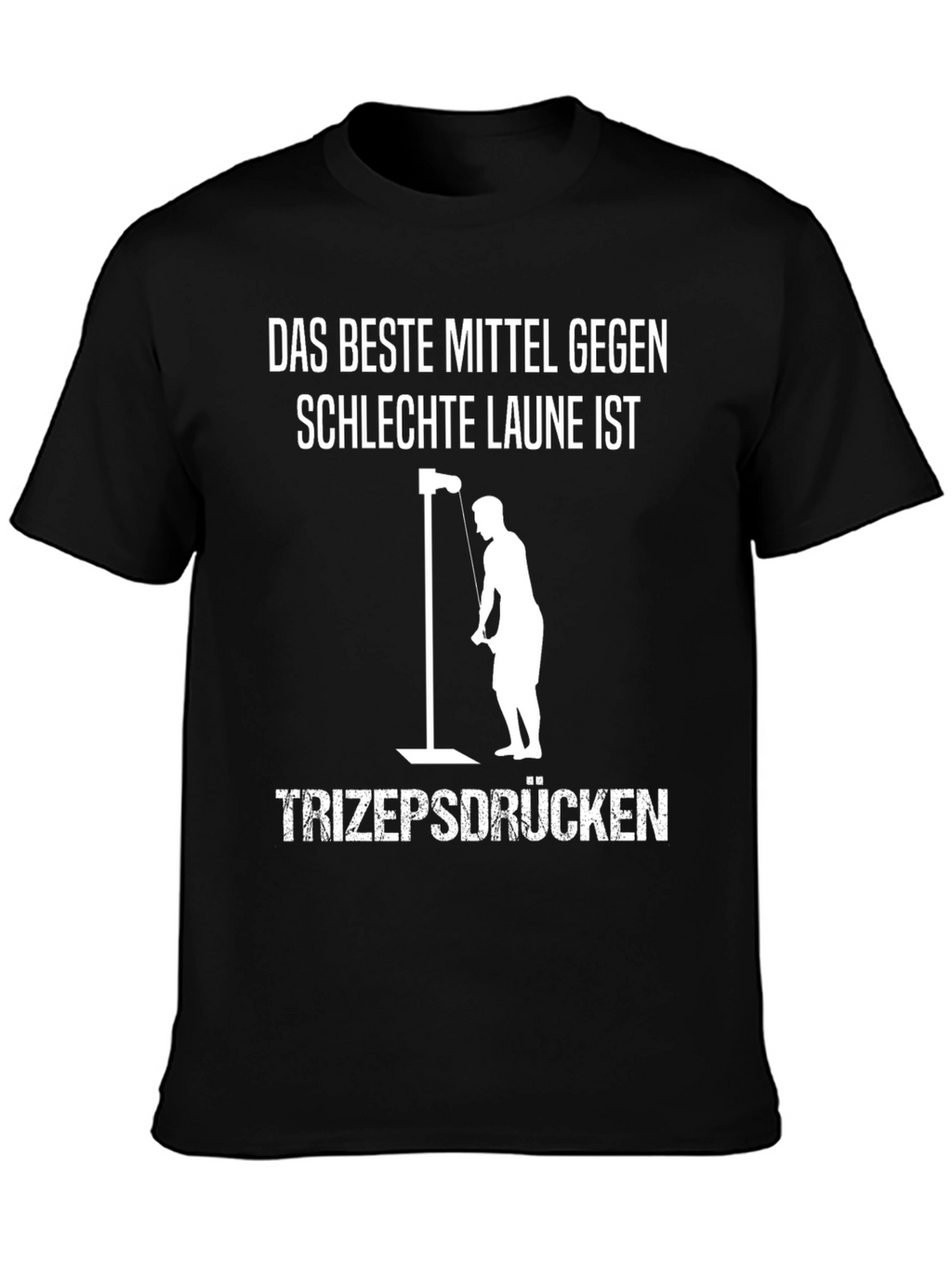 Funny German Workout T-Shirt - Triceps Press
