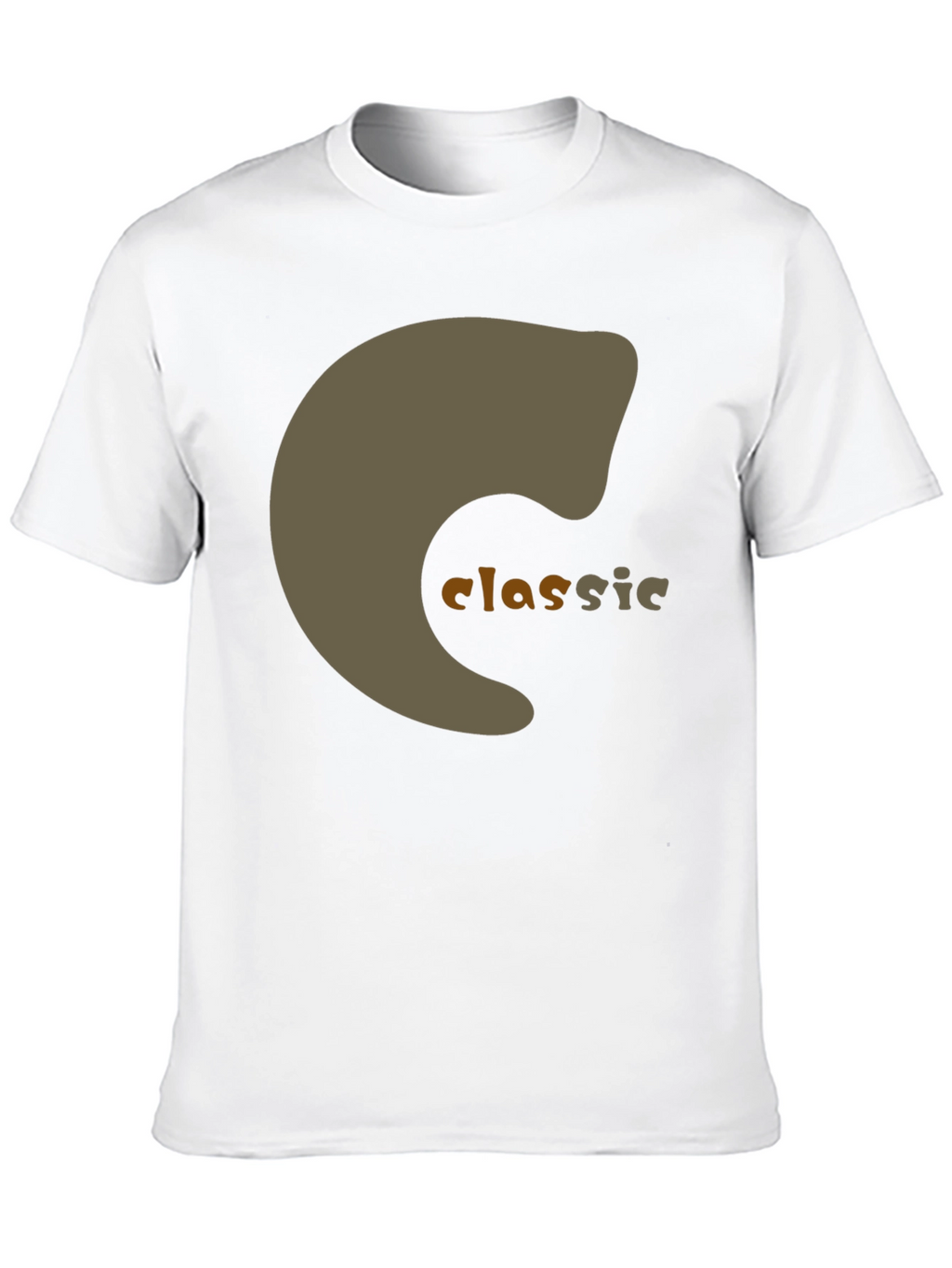 Classic Graphic Print Black T-Shirt
