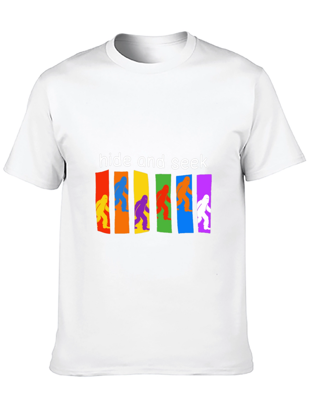 Hide & Seek Bigfoot T-Shirt Funny Sasquatch Tee