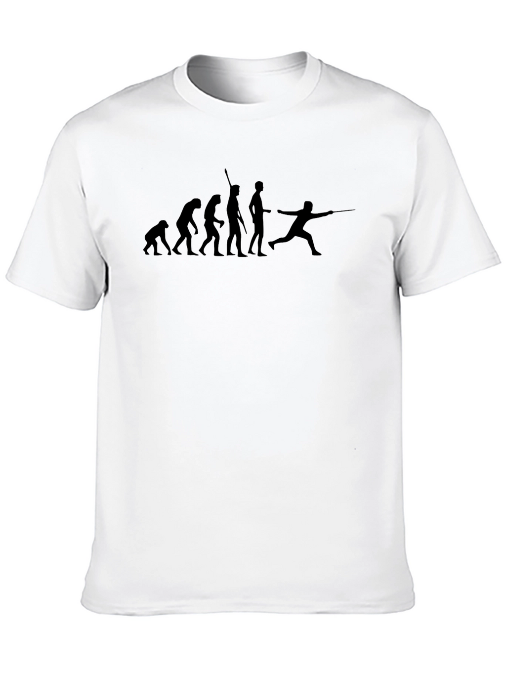 Evolution of Fencing T-Shirt - Black Graphic Tee